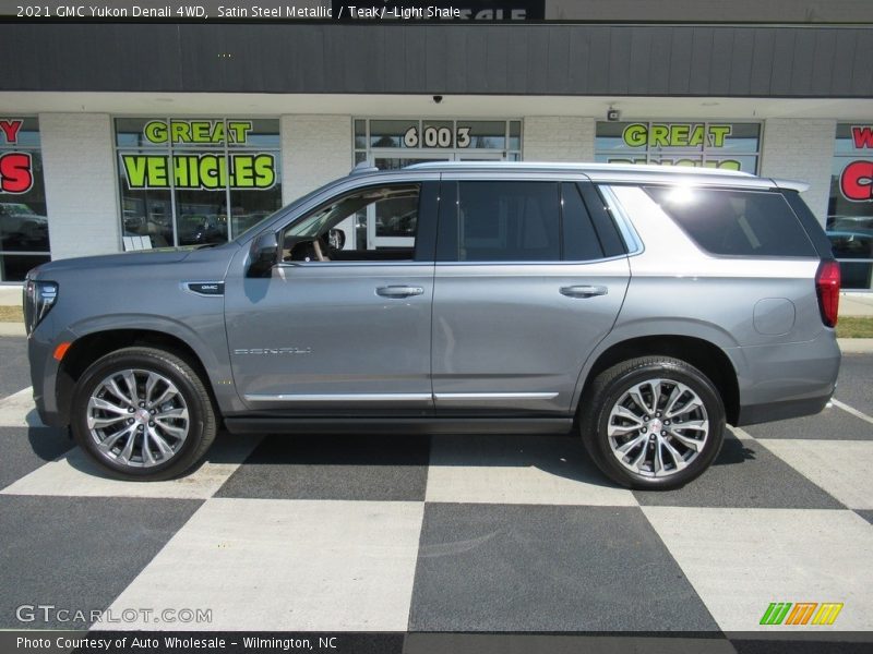 Satin Steel Metallic / Teak/­Light Shale 2021 GMC Yukon Denali 4WD