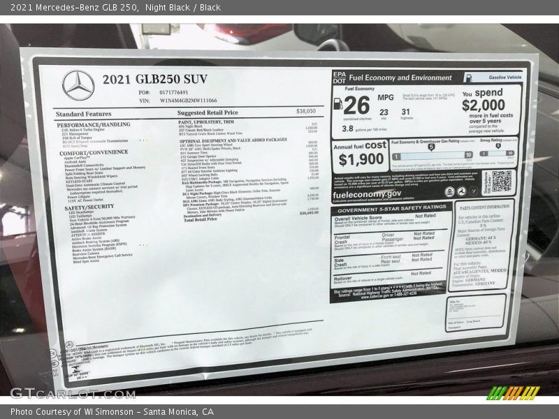 Night Black / Black 2021 Mercedes-Benz GLB 250
