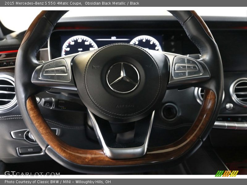 Obsidian Black Metallic / Black 2015 Mercedes-Benz S 550 4Matic Coupe