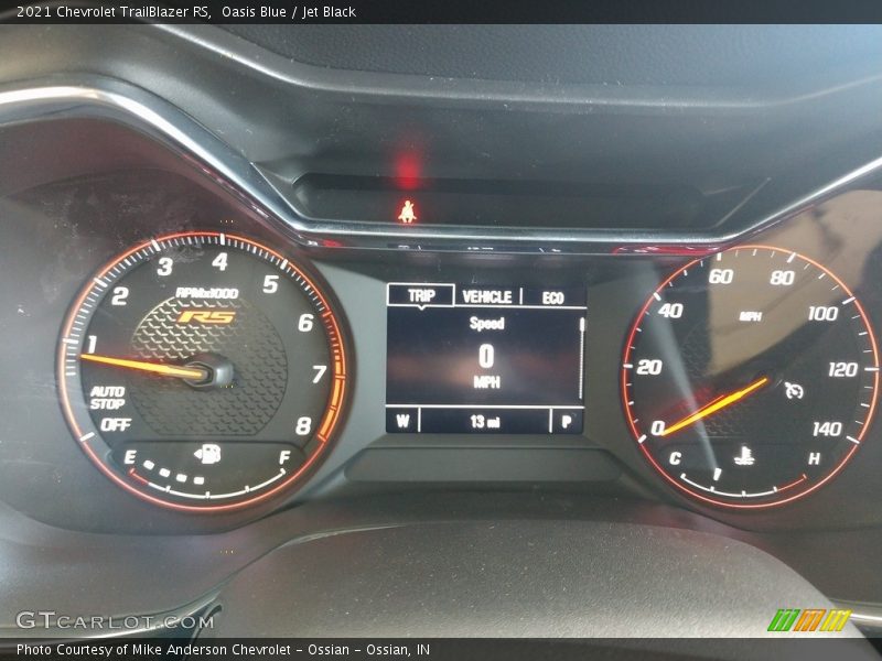 Oasis Blue / Jet Black 2021 Chevrolet TrailBlazer RS