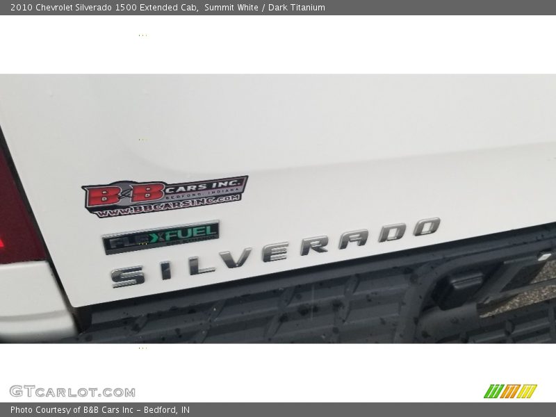 Summit White / Dark Titanium 2010 Chevrolet Silverado 1500 Extended Cab