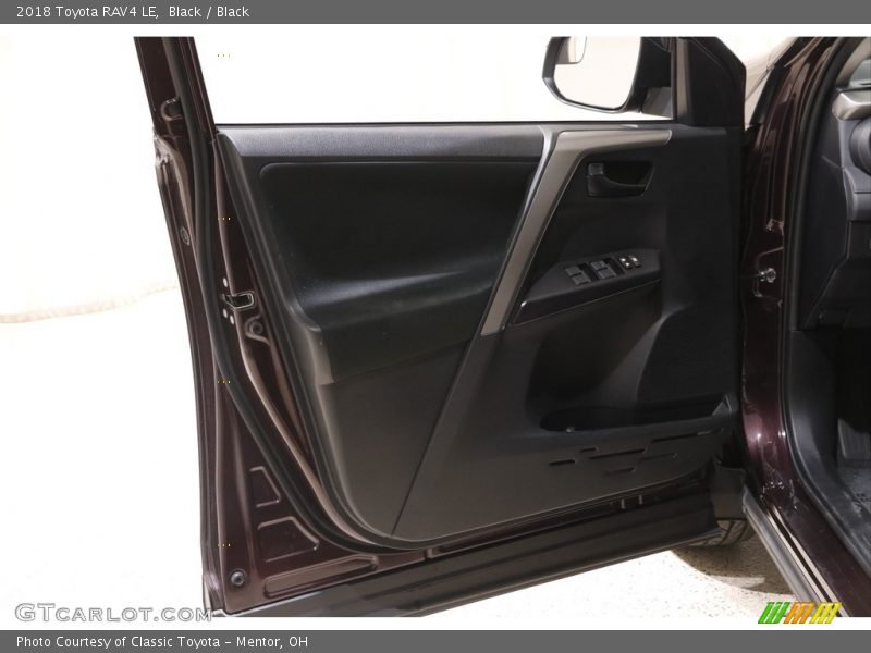 Black / Black 2018 Toyota RAV4 LE