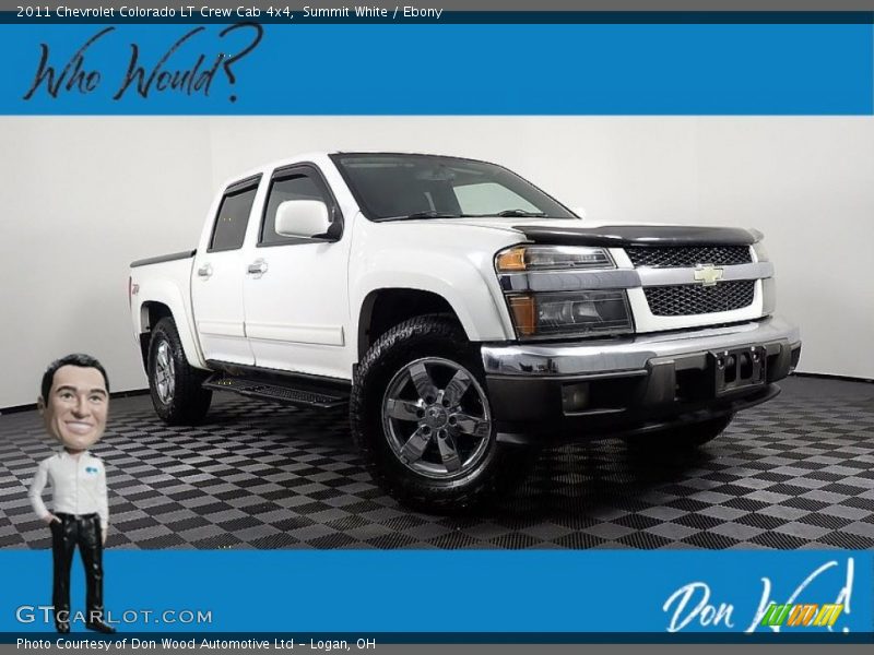 Summit White / Ebony 2011 Chevrolet Colorado LT Crew Cab 4x4