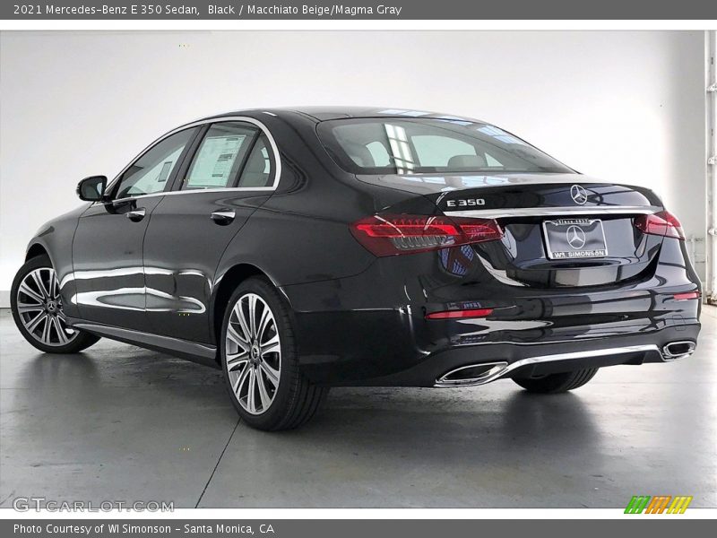 Black / Macchiato Beige/Magma Gray 2021 Mercedes-Benz E 350 Sedan