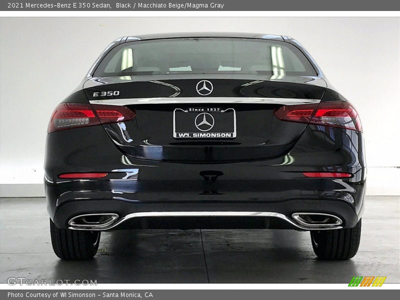 Black / Macchiato Beige/Magma Gray 2021 Mercedes-Benz E 350 Sedan