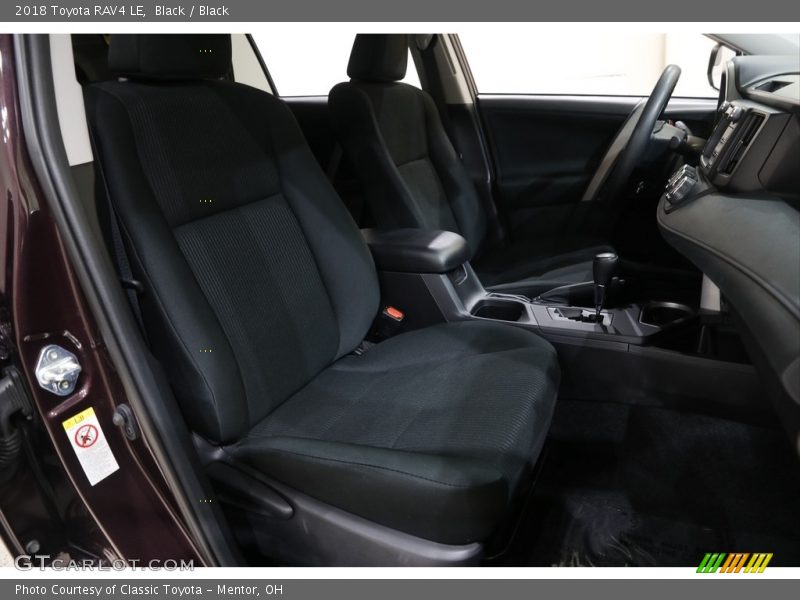 Black / Black 2018 Toyota RAV4 LE