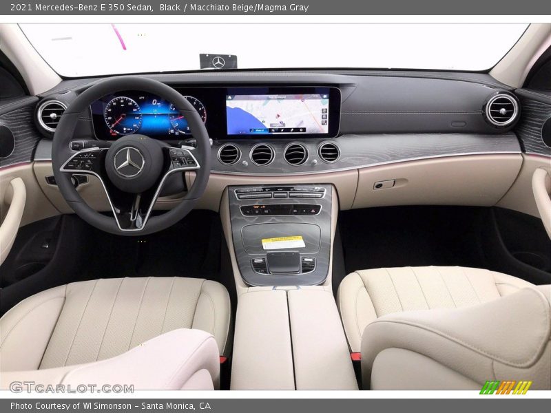 Black / Macchiato Beige/Magma Gray 2021 Mercedes-Benz E 350 Sedan