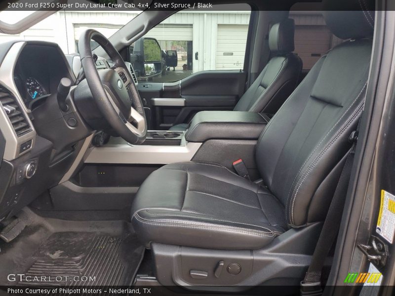 Silver Spruce / Black 2020 Ford F250 Super Duty Lariat Crew Cab 4x4