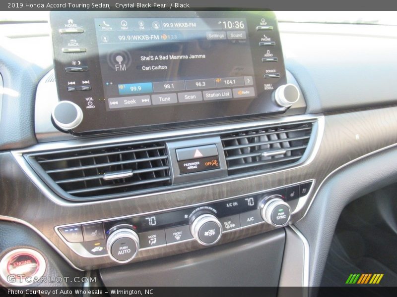 Crystal Black Pearl / Black 2019 Honda Accord Touring Sedan