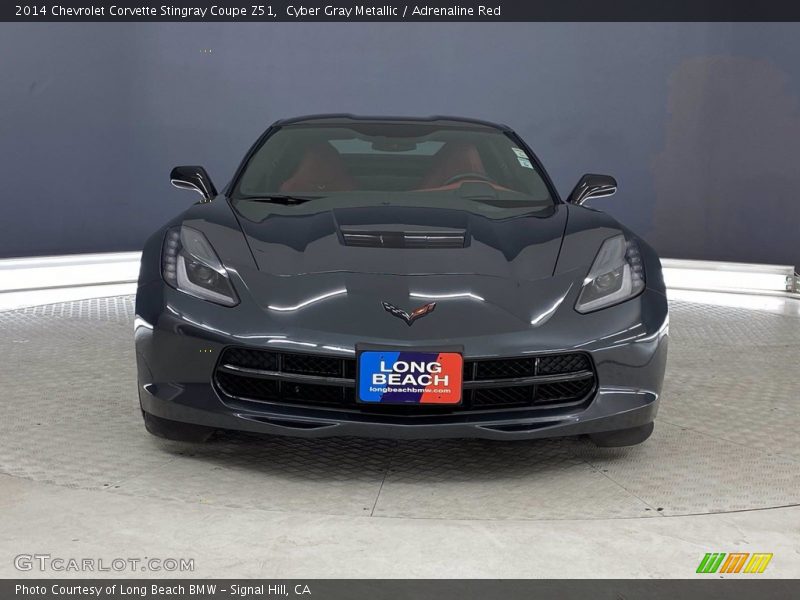 Cyber Gray Metallic / Adrenaline Red 2014 Chevrolet Corvette Stingray Coupe Z51