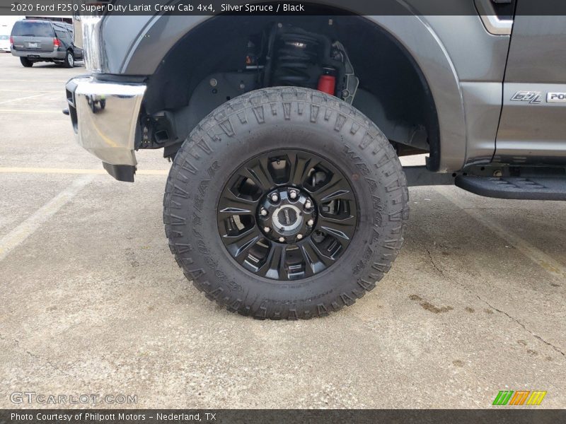 Silver Spruce / Black 2020 Ford F250 Super Duty Lariat Crew Cab 4x4