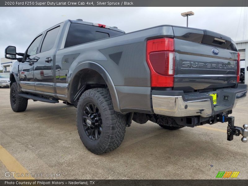Silver Spruce / Black 2020 Ford F250 Super Duty Lariat Crew Cab 4x4