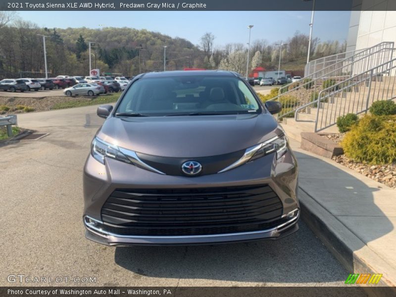 Predawn Gray Mica / Graphite 2021 Toyota Sienna XLE AWD Hybrid
