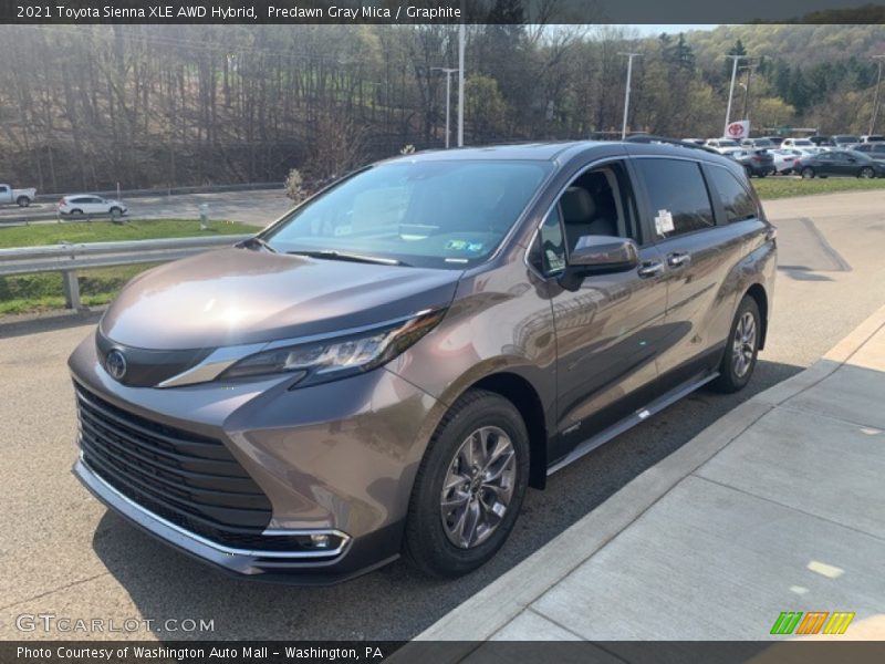 Predawn Gray Mica / Graphite 2021 Toyota Sienna XLE AWD Hybrid