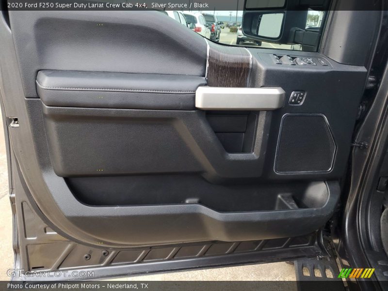 Silver Spruce / Black 2020 Ford F250 Super Duty Lariat Crew Cab 4x4