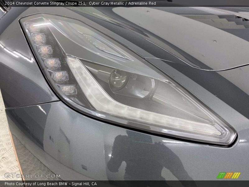 Cyber Gray Metallic / Adrenaline Red 2014 Chevrolet Corvette Stingray Coupe Z51