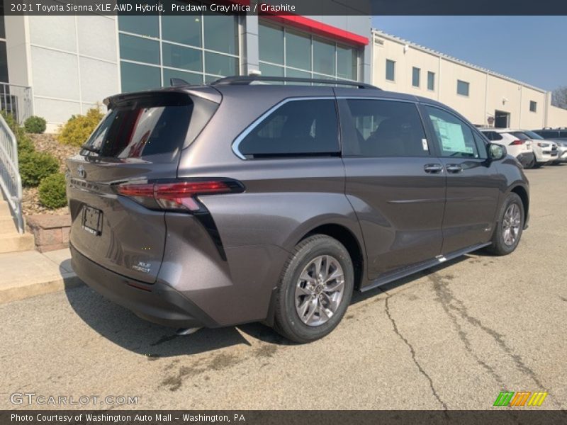 Predawn Gray Mica / Graphite 2021 Toyota Sienna XLE AWD Hybrid