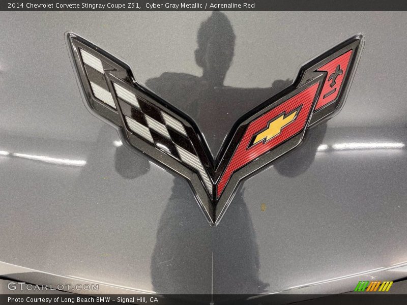 Cyber Gray Metallic / Adrenaline Red 2014 Chevrolet Corvette Stingray Coupe Z51