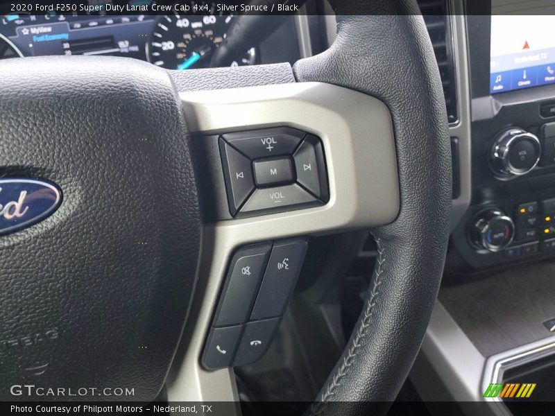 Silver Spruce / Black 2020 Ford F250 Super Duty Lariat Crew Cab 4x4
