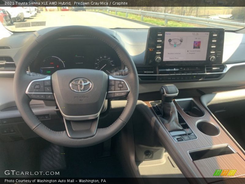 Predawn Gray Mica / Graphite 2021 Toyota Sienna XLE AWD Hybrid