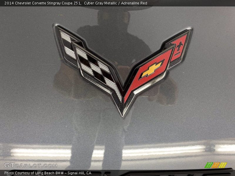 Cyber Gray Metallic / Adrenaline Red 2014 Chevrolet Corvette Stingray Coupe Z51