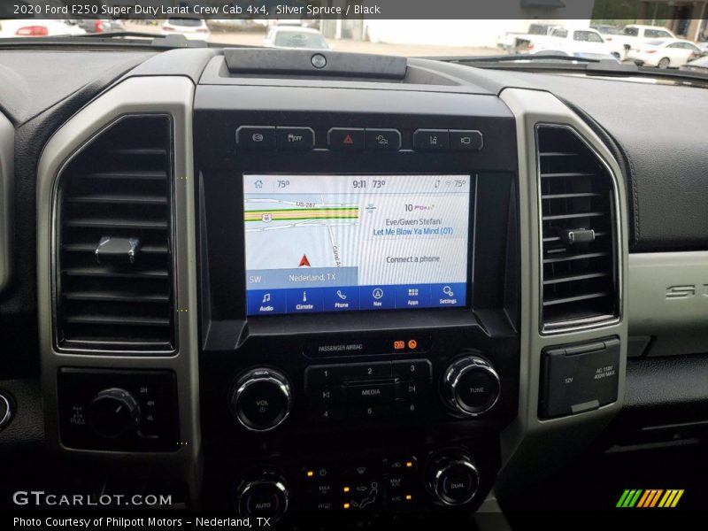 Silver Spruce / Black 2020 Ford F250 Super Duty Lariat Crew Cab 4x4