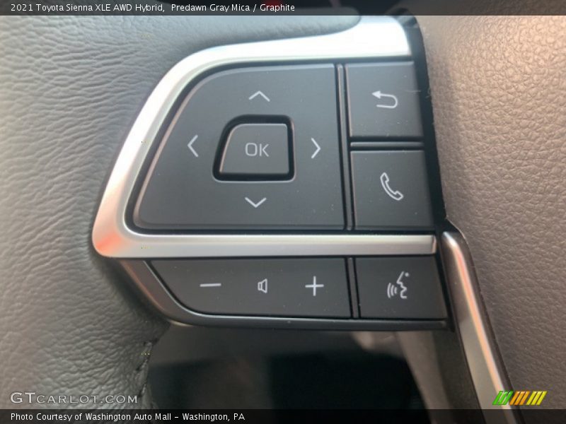 Predawn Gray Mica / Graphite 2021 Toyota Sienna XLE AWD Hybrid