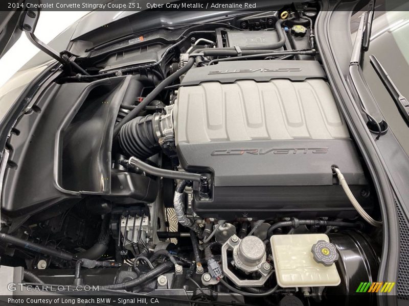 Cyber Gray Metallic / Adrenaline Red 2014 Chevrolet Corvette Stingray Coupe Z51