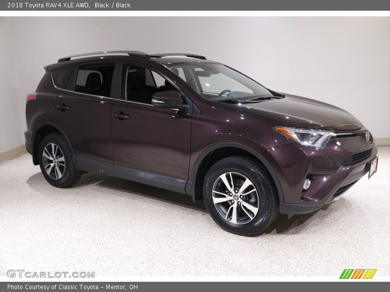 Black / Black 2018 Toyota RAV4 XLE AWD