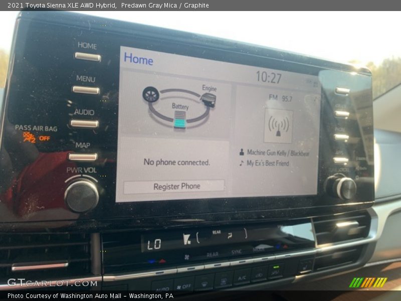 Predawn Gray Mica / Graphite 2021 Toyota Sienna XLE AWD Hybrid