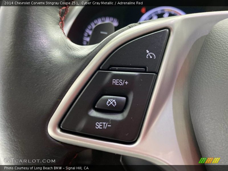 Cyber Gray Metallic / Adrenaline Red 2014 Chevrolet Corvette Stingray Coupe Z51