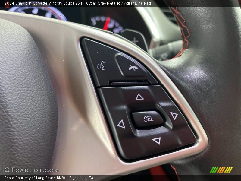 Cyber Gray Metallic / Adrenaline Red 2014 Chevrolet Corvette Stingray Coupe Z51
