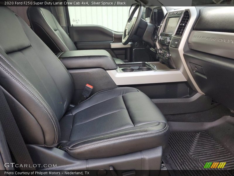 Silver Spruce / Black 2020 Ford F250 Super Duty Lariat Crew Cab 4x4