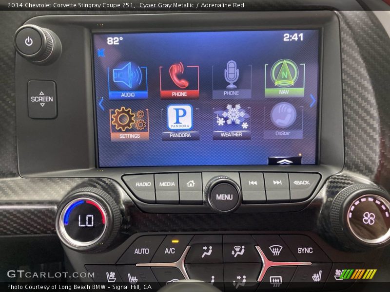 Cyber Gray Metallic / Adrenaline Red 2014 Chevrolet Corvette Stingray Coupe Z51