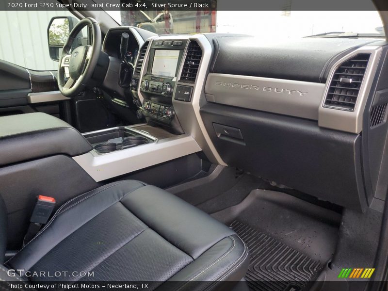 Silver Spruce / Black 2020 Ford F250 Super Duty Lariat Crew Cab 4x4