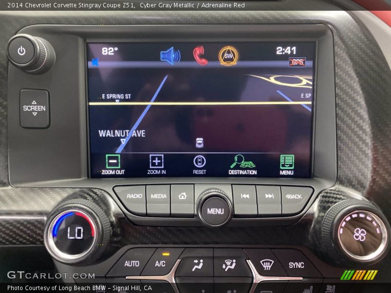 Cyber Gray Metallic / Adrenaline Red 2014 Chevrolet Corvette Stingray Coupe Z51