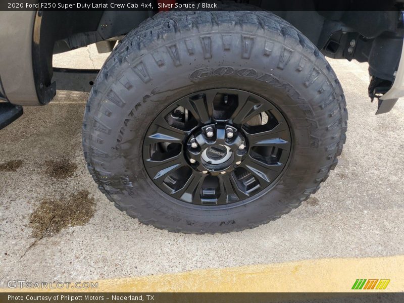 Silver Spruce / Black 2020 Ford F250 Super Duty Lariat Crew Cab 4x4