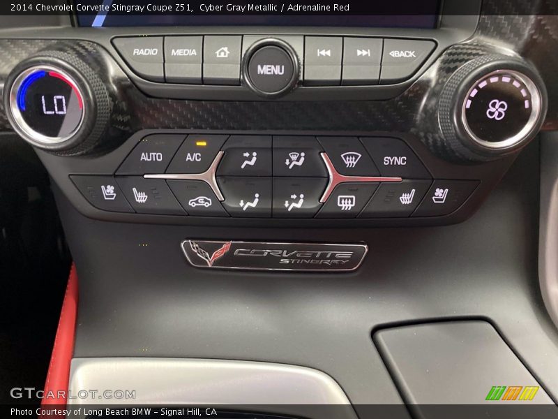 Cyber Gray Metallic / Adrenaline Red 2014 Chevrolet Corvette Stingray Coupe Z51