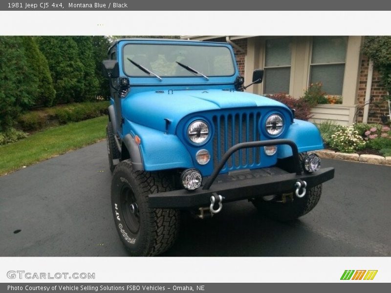 Montana Blue / Black 1981 Jeep CJ5 4x4