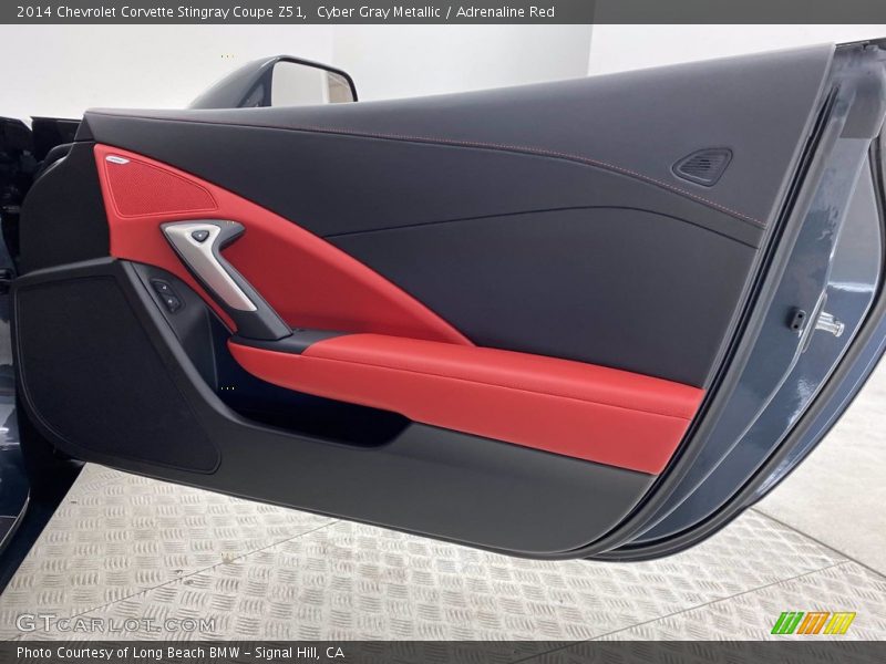 Cyber Gray Metallic / Adrenaline Red 2014 Chevrolet Corvette Stingray Coupe Z51