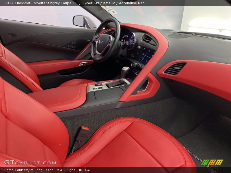 Cyber Gray Metallic / Adrenaline Red 2014 Chevrolet Corvette Stingray Coupe Z51