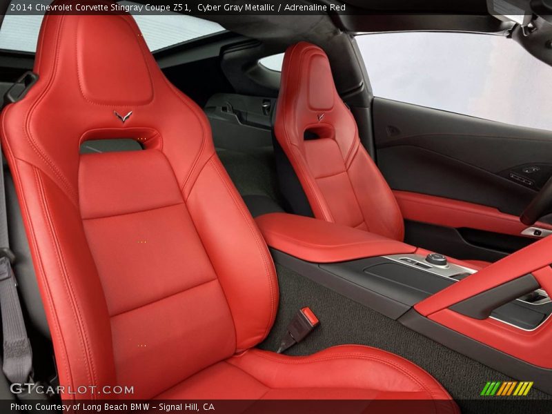 Cyber Gray Metallic / Adrenaline Red 2014 Chevrolet Corvette Stingray Coupe Z51