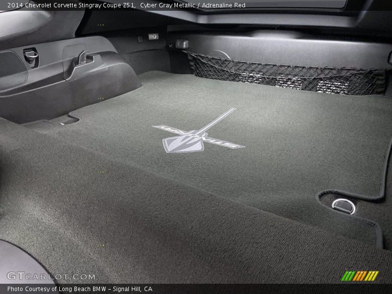 Cyber Gray Metallic / Adrenaline Red 2014 Chevrolet Corvette Stingray Coupe Z51
