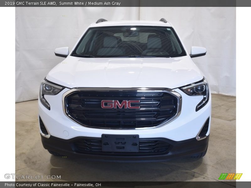 Summit White / Medium Ash Gray 2019 GMC Terrain SLE AWD