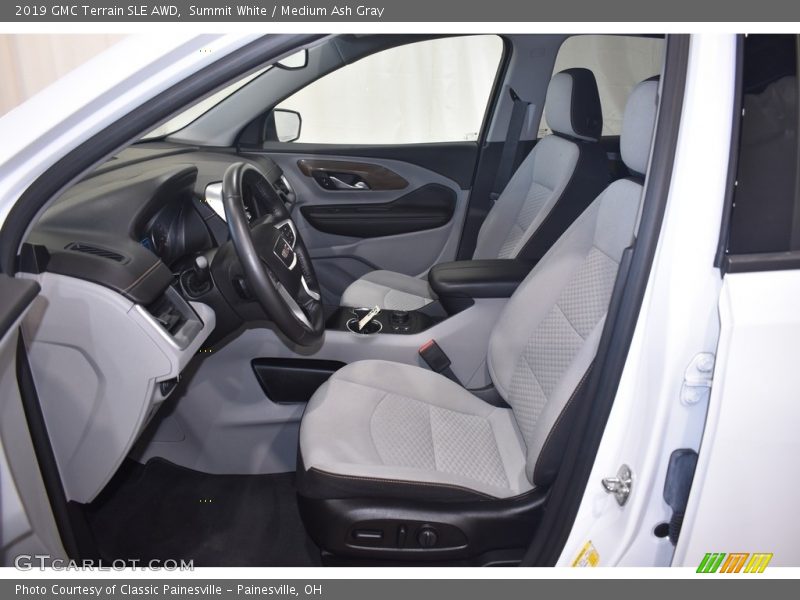 Summit White / Medium Ash Gray 2019 GMC Terrain SLE AWD