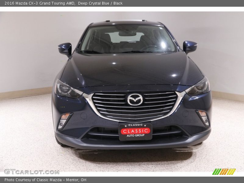 Deep Crystal Blue / Black 2016 Mazda CX-3 Grand Touring AWD