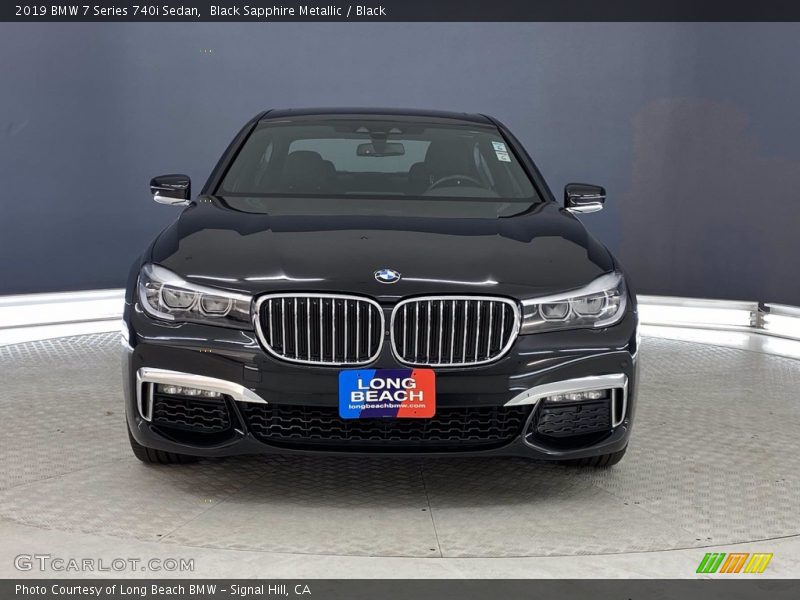 Black Sapphire Metallic / Black 2019 BMW 7 Series 740i Sedan