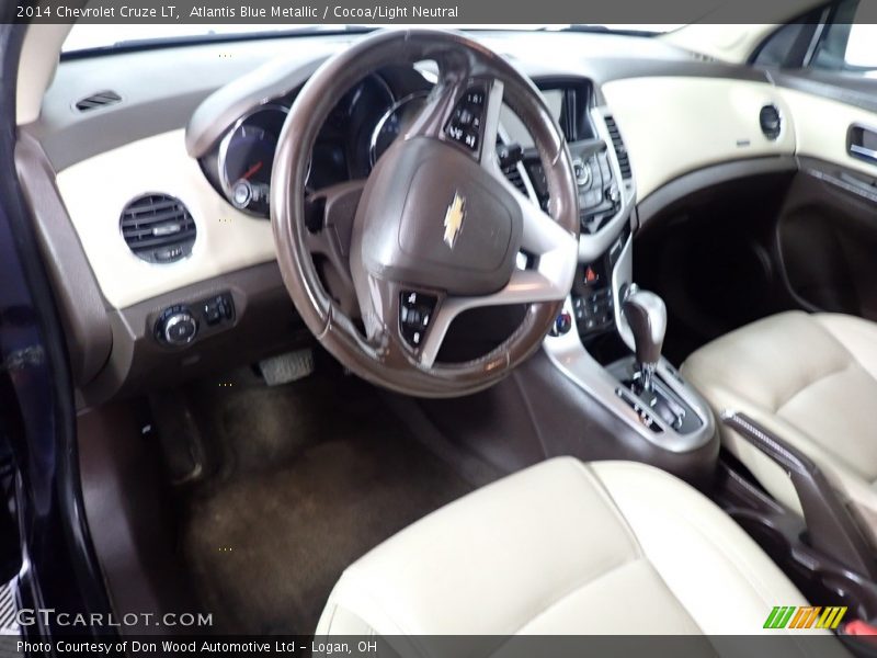 Atlantis Blue Metallic / Cocoa/Light Neutral 2014 Chevrolet Cruze LT