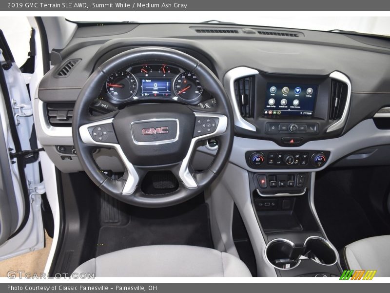 Summit White / Medium Ash Gray 2019 GMC Terrain SLE AWD