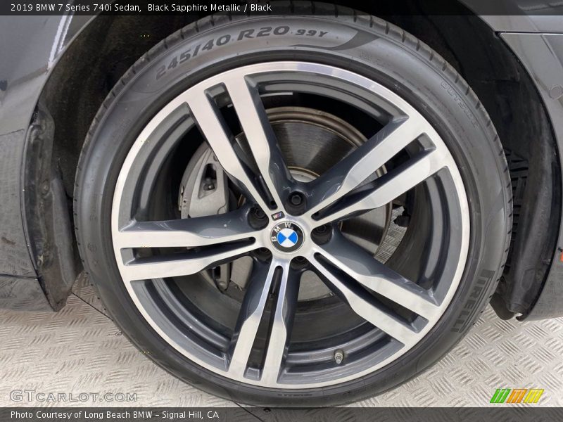Black Sapphire Metallic / Black 2019 BMW 7 Series 740i Sedan